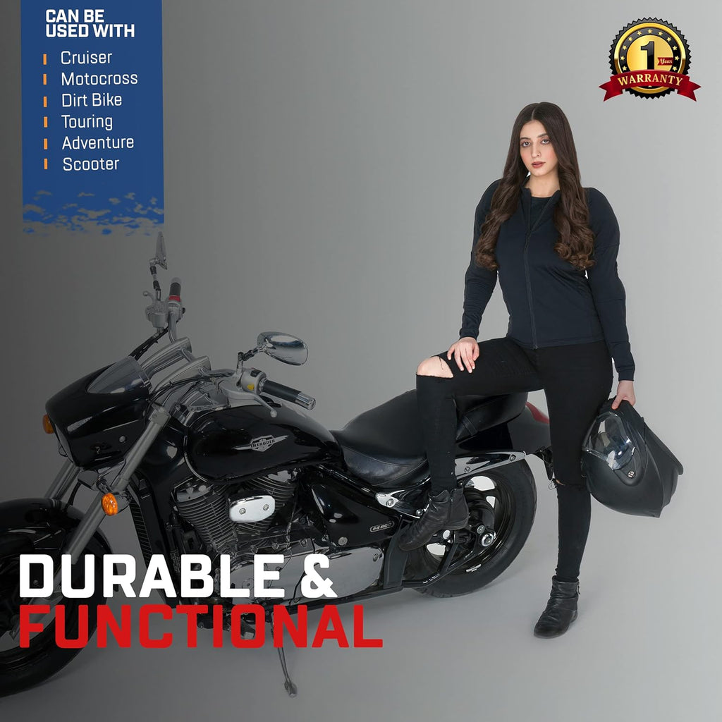Camisa de Proteção para Moto com Blindagem – Jaqueta Masculina e Feminina para o Verão com Proteções Removíveis Certificação CE