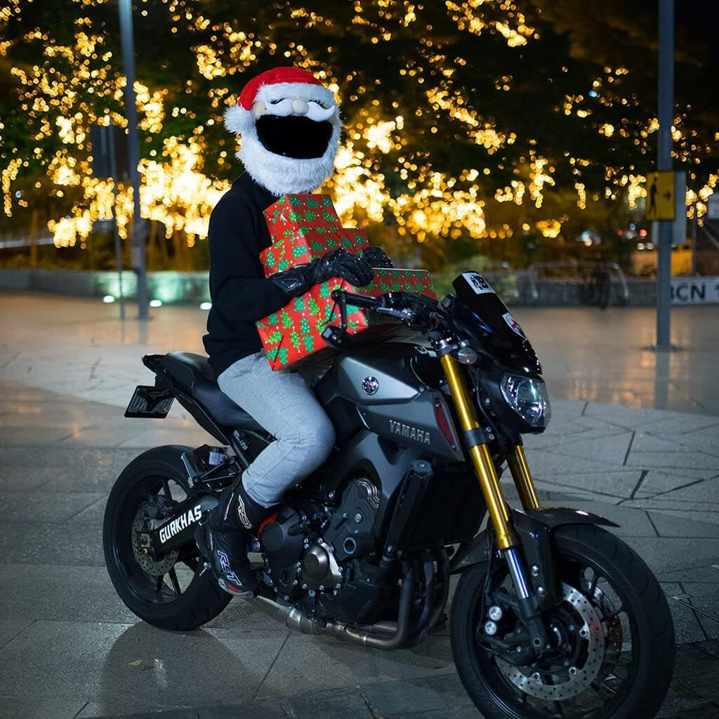 Capa de Pelúcia Divertida para Capacete de Moto – Acessório Exclusivo e Proteção contra Riscos