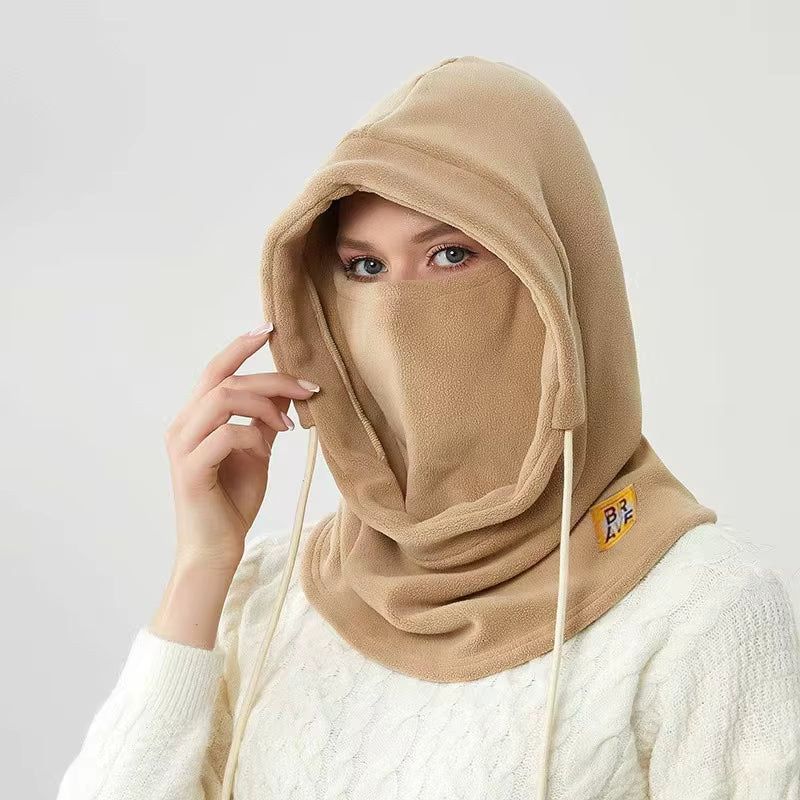 Touca Térmica 3 em 1 com Máscara e Protetor de Pescoço – Balaclava Corta-Vento Unissex para Frio Intenso