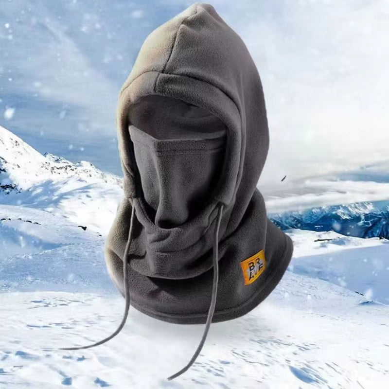 Touca Térmica 3 em 1 com Máscara e Protetor de Pescoço – Balaclava Corta-Vento Unissex para Frio Intenso