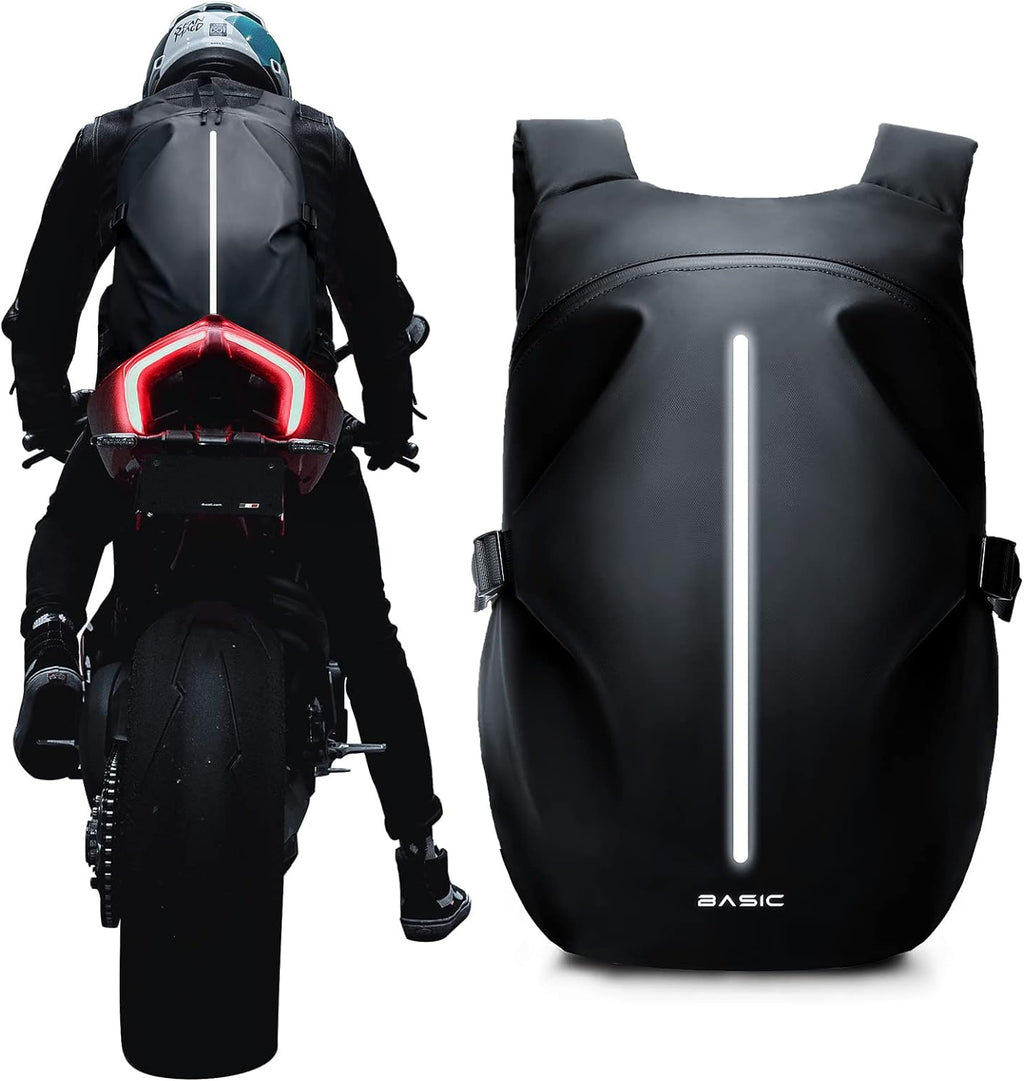 Motorcycle Backpack, Motorcycle Backpacks for Men and Women, Waterproof Motorcycle Backpack, Helmet Bag Bookbag for Riding, Outing