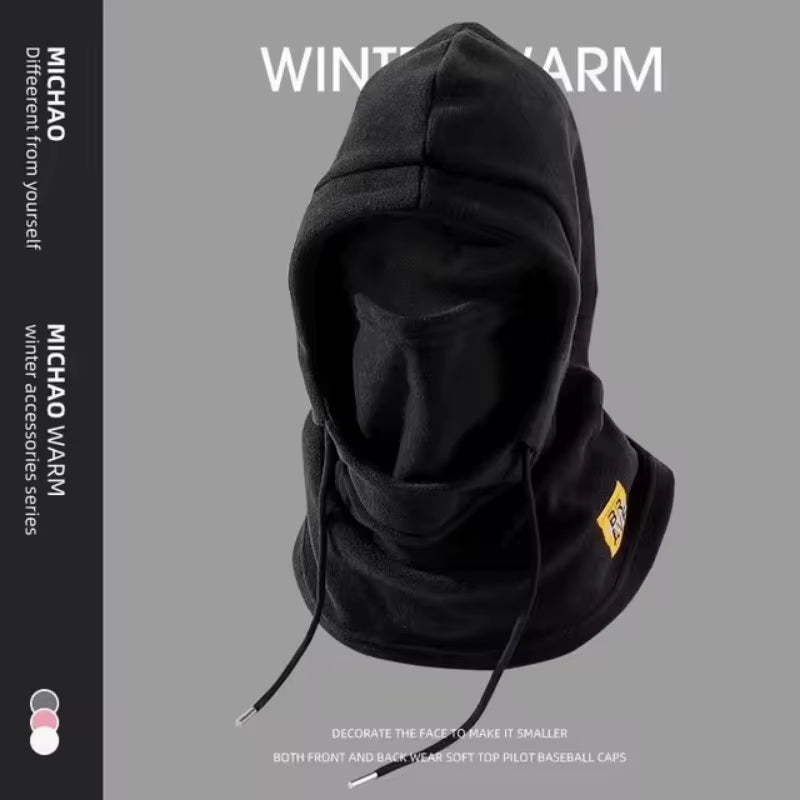 Touca Térmica 3 em 1 com Máscara e Protetor de Pescoço – Balaclava Corta-Vento Unissex para Frio Intenso