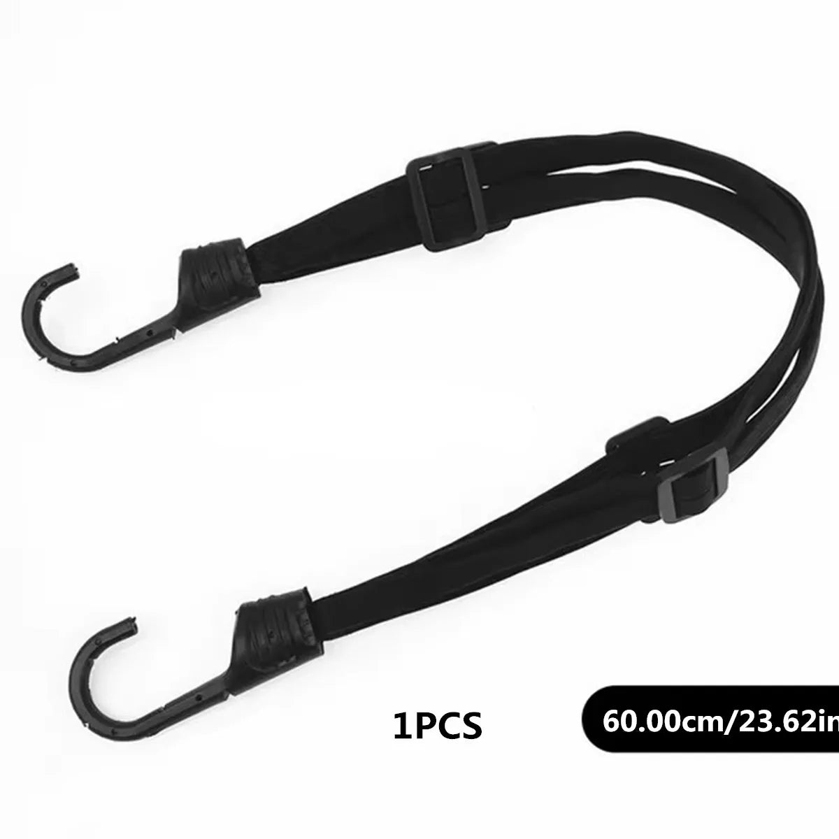 Corda Elástica Retrátil para Bagagem e Capacete de Moto – Extensor Universal com Ganchos