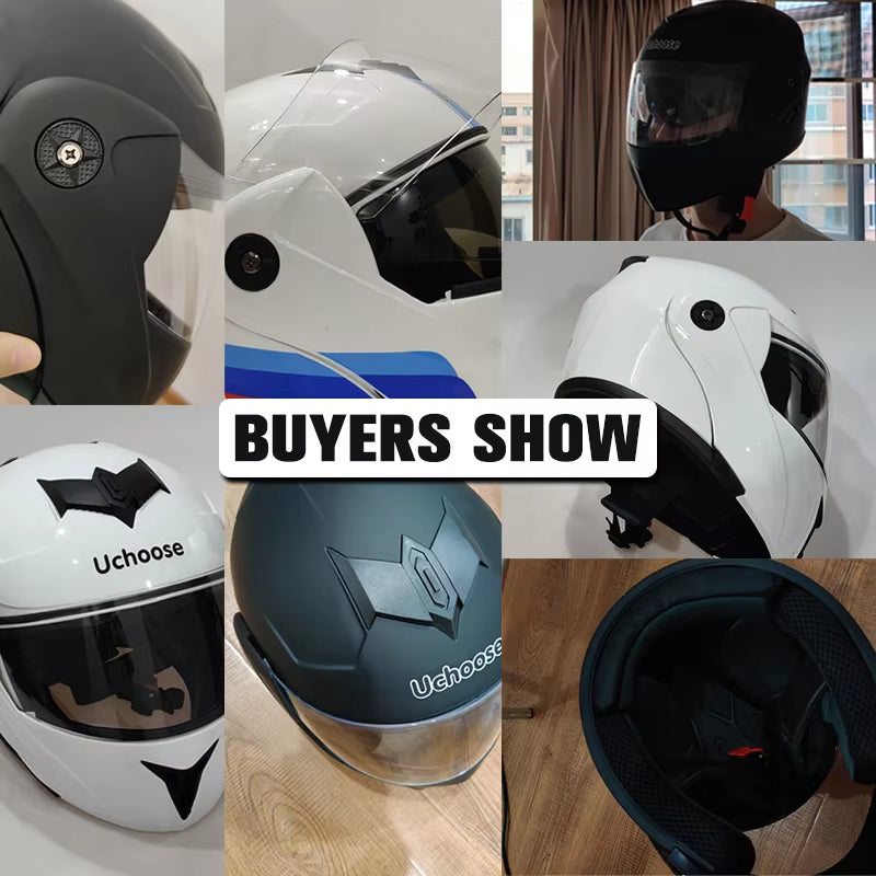 Capacete Modular Escamoteável com Viseira Dupla e Certificação de Segurança DOT – Unissex